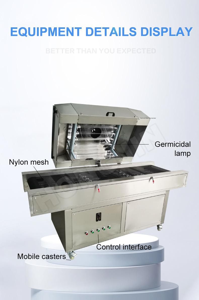 Industrial Tunnel UV Sterilizer Fruit Stainless Disinfection Machine