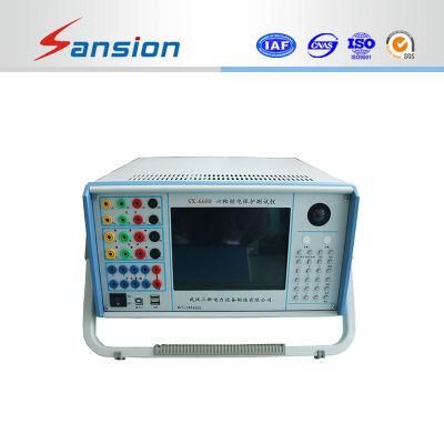 6 Phase Microcomputer Relaying Protection Tester High Precision Voltage Relay Tester