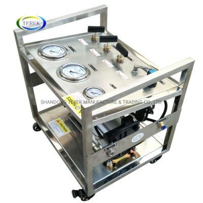 Terek Maximum 32 Bar Output Pressure Single Action Air Driven Helium Gas Booster Pump