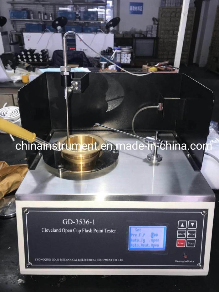 Cleveland Flash and Fire Point Tester by Cleveland Open-Cup Method ASTM D92