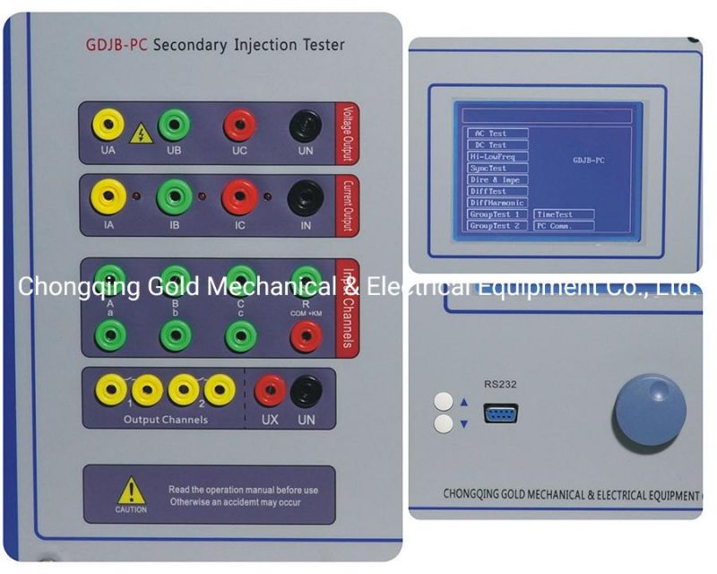 Three Phase Secondary Injection Tester Microcomputer Protection Relay Test Equipment Max Output 120A