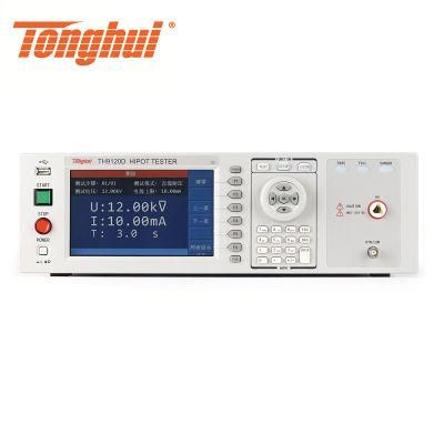 Tonghui Th9120d Hipot Tester DC 0.05-12.0kv DC/IR Test Mode
