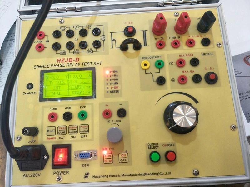 Comprehensive Relay Test Unit Single Phase Relay Protection Test Device