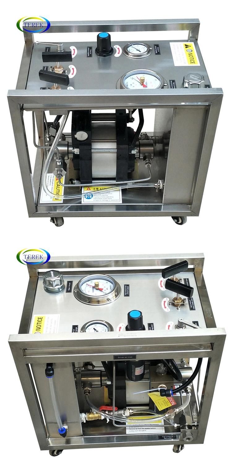 Terek 10-60000psi Pneumatic Liquid Booster Pump Hydraulic Testing Benche and Chemical Injection Pump