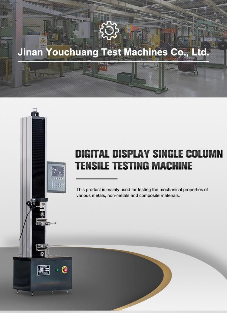 ASTM ISO CE Certificate Rubber Electromechanical Universal Testing Machine Supplier with Hot Sale 500n 1kn 2kn 5kn