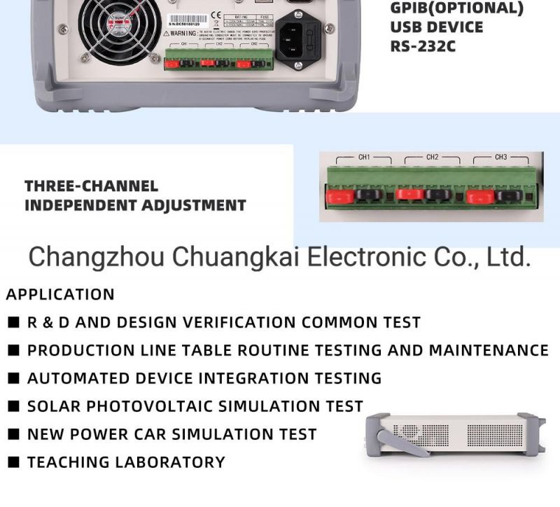 Th6402A Triple-Channel Programmable Linear DC Power Supply