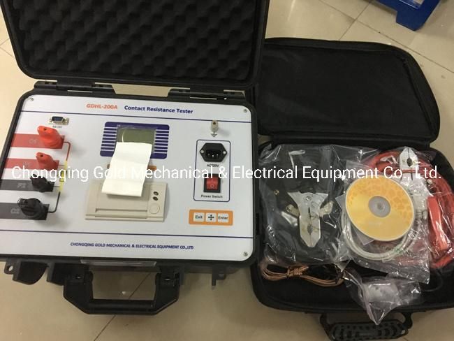 Gdhl-100A Sf6 Circuit Breaker Loop Resistance Tester