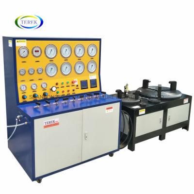Best Price Intelligent Digital Display Instrument Control System Valve Hydrostatic Pressure Test Bench with Clamping Unit