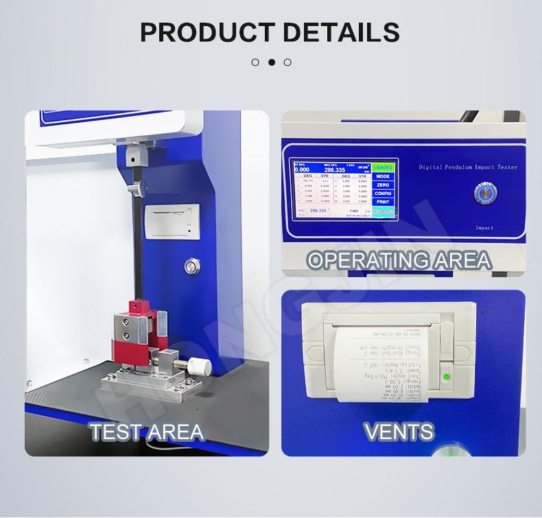 Professional Manual Plastic Charpy Pendulum Impact Testing Machine