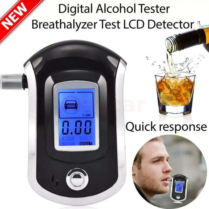 Professional Digital Alcohol Tester with Mouthpiece Breathalyer