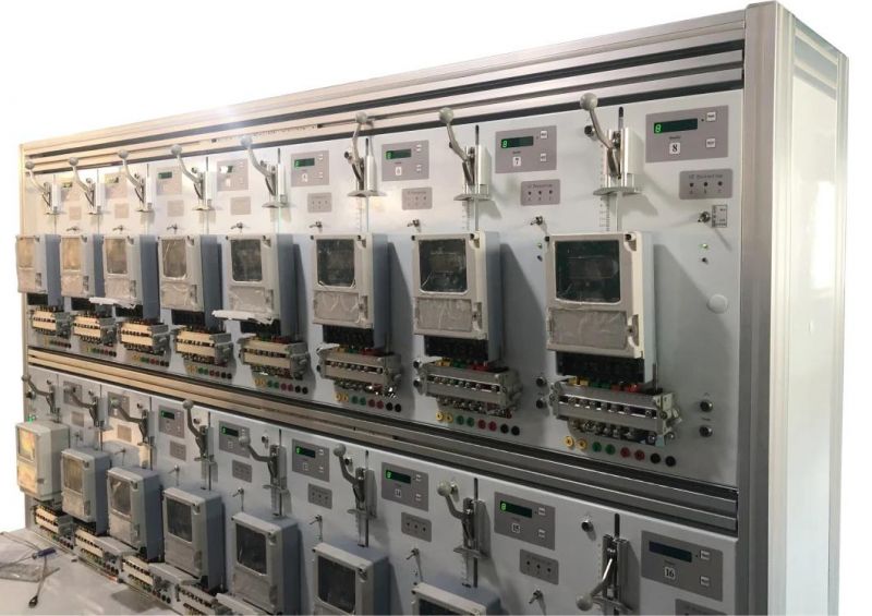 Electrical Test Instrument Three Phase 16 Positions Reference Energy Meter Test Bench