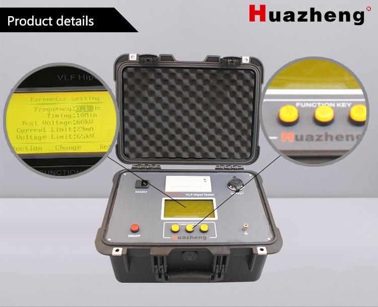 0.1Hz Portable AC Hipot Very Low Frequency Cable Tester 90kv