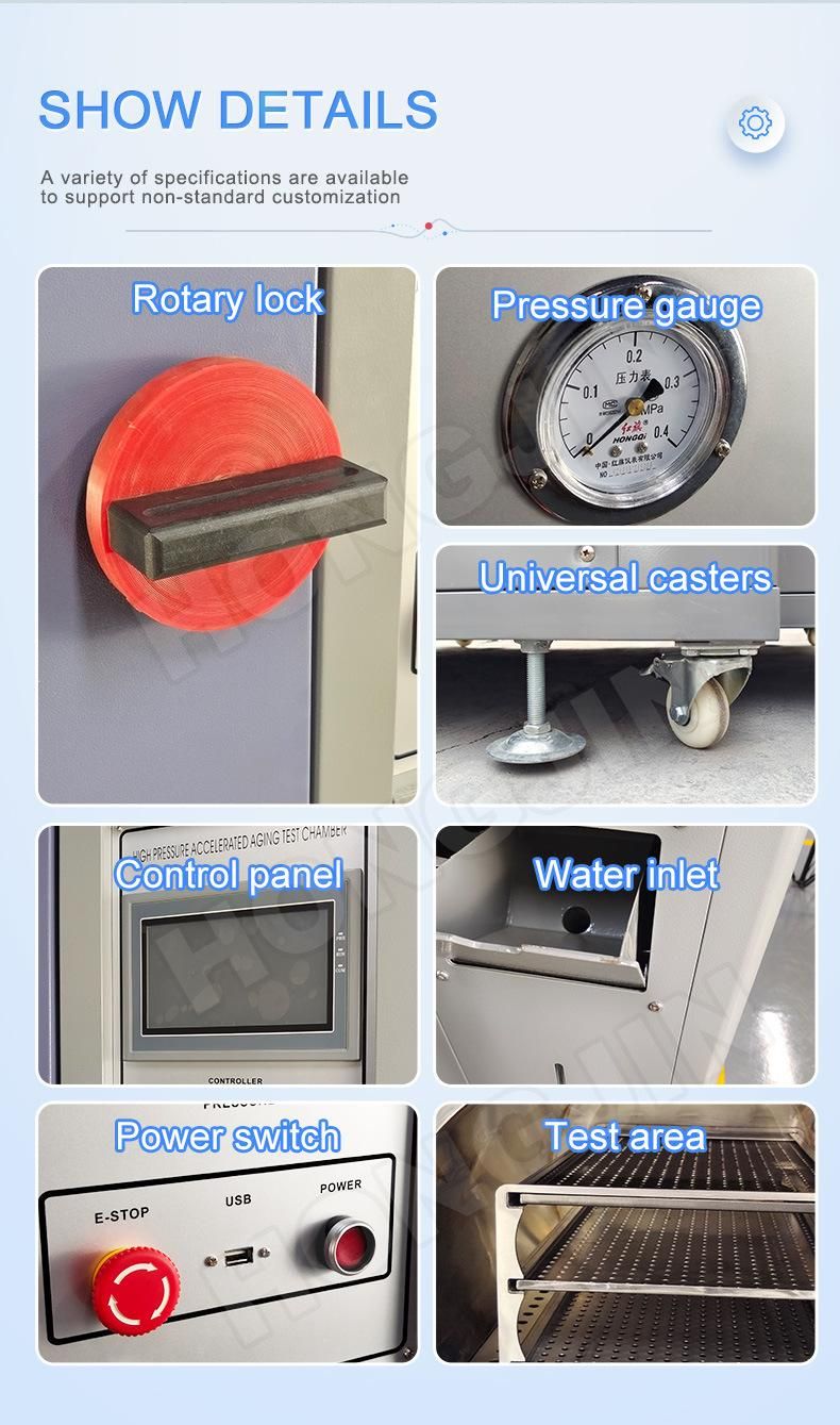 Hj-5 High Pressure Steam Aging Test Machine for Rubber/ Pressure Cooker Tester Chamber for Solar Films Test