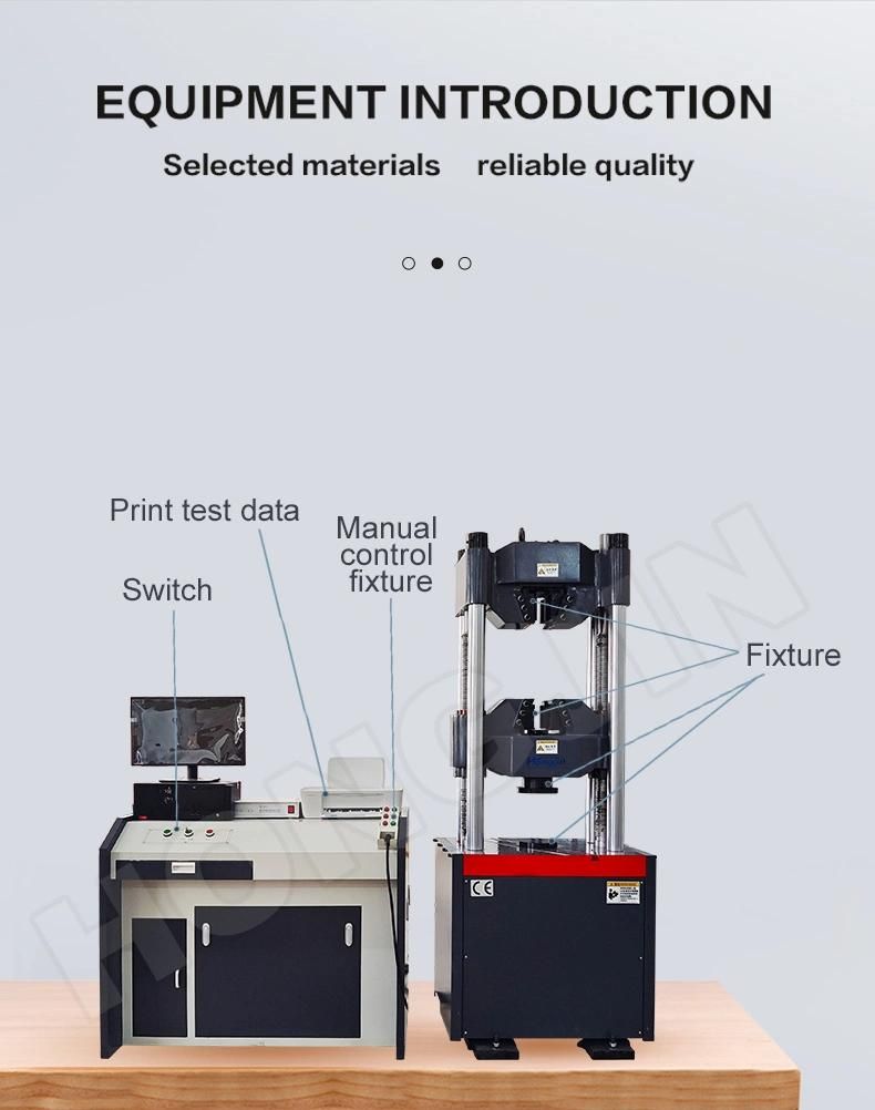 Hj-48 Oil Cylinder Computerized Hydraulic Metal Tensile Test Equipment