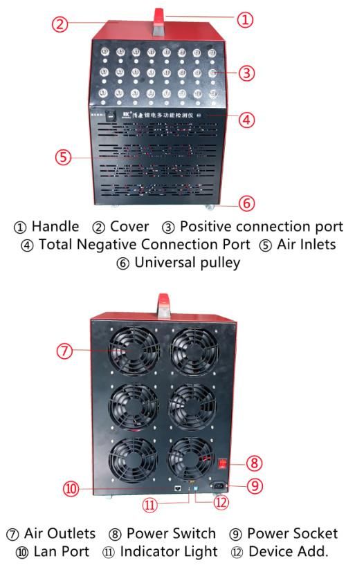 5V 10A 24s/36s/48s Electric Vehicle Traction Lithium Battery Pack Charge Discharge Testing Battery Balance Maintenance Machine