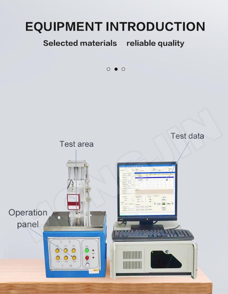 Hj-1 High Precision Key Switch Load Displacement Curve Tester for Buttons Switches Test