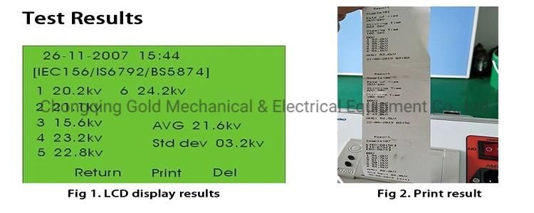 60/80/100kv Insulating Oil Bdv Tester for Transformer Oil with IEC156/ASTM