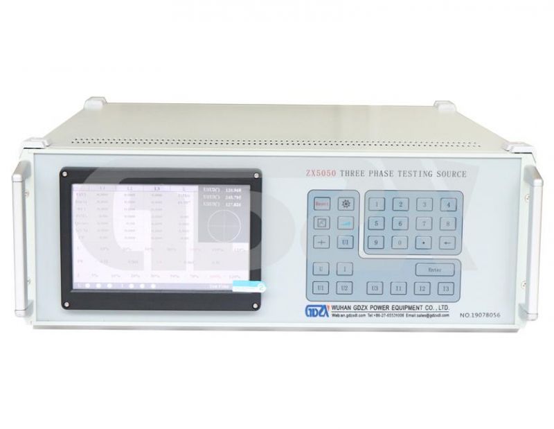 Portable 380V 60A Class 0.5 Output Power 20VA Source Three Phase Program Control Standard Reference Meter Energy Power Calibrator
