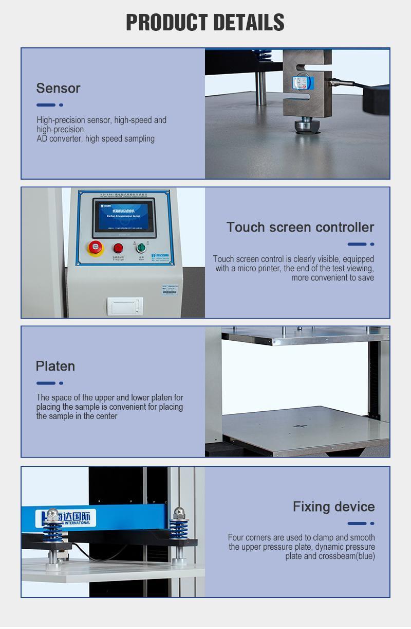 Automatic Carton Box Compression Test Machine