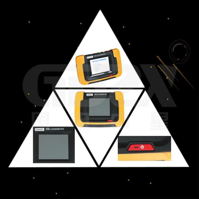 Portable multi-function digital three phase cable power quality analyzer