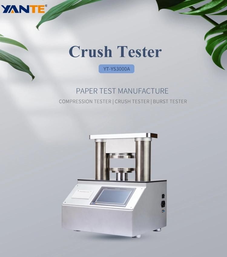 Microcomputer Paper Ring Crush Strength Test Machine