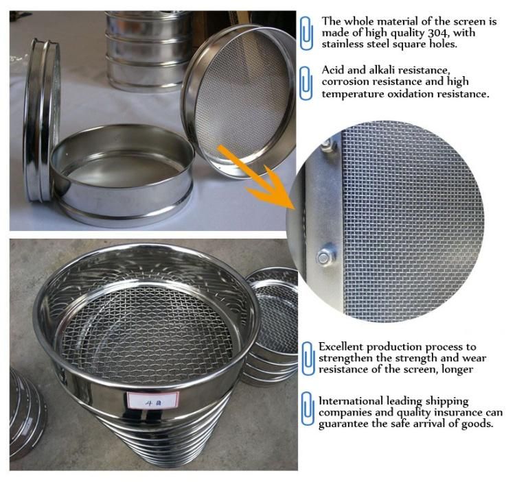 Dahan China Test Sieve Manufacturer Supply Round Testing Sieves