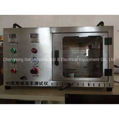 Textile 45 Degree Flammability Testing Machine ASTM D 1230