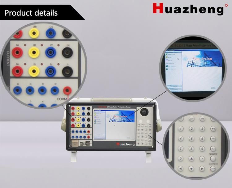 Seconday Current Injector Microcomputer 6 Phase Protection Relay Test Device