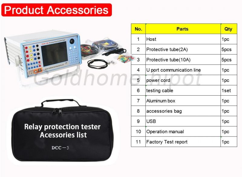 Protective Relay Test Set 6 Phase Electrical Relay Protection Tester High Accuracy High Quality Secondary Current Injection Relay Test Set