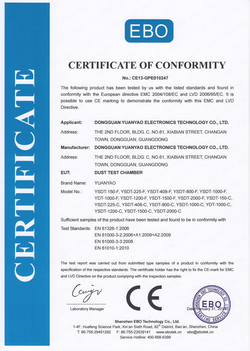 IEC 60529 Programmable Sand Dust Test Chamber for Auto Parts