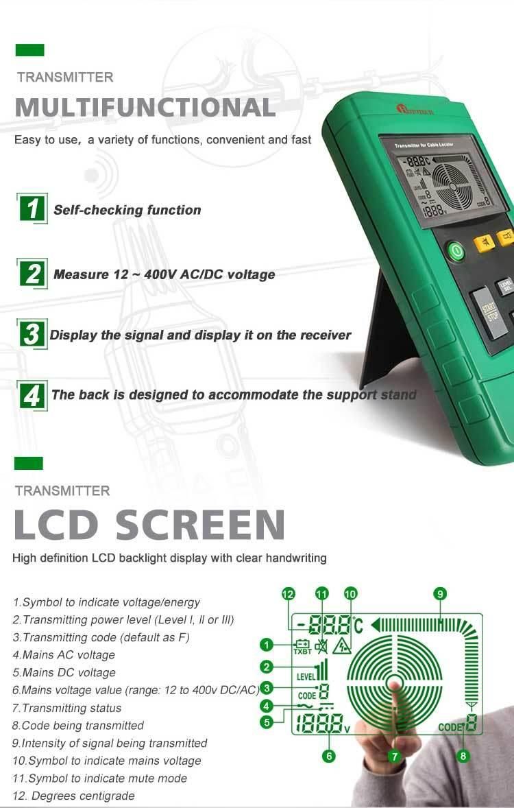 Electronical Cable Tester/Wire Tracker Advance Cable Locator Cable Tester Cable Detector