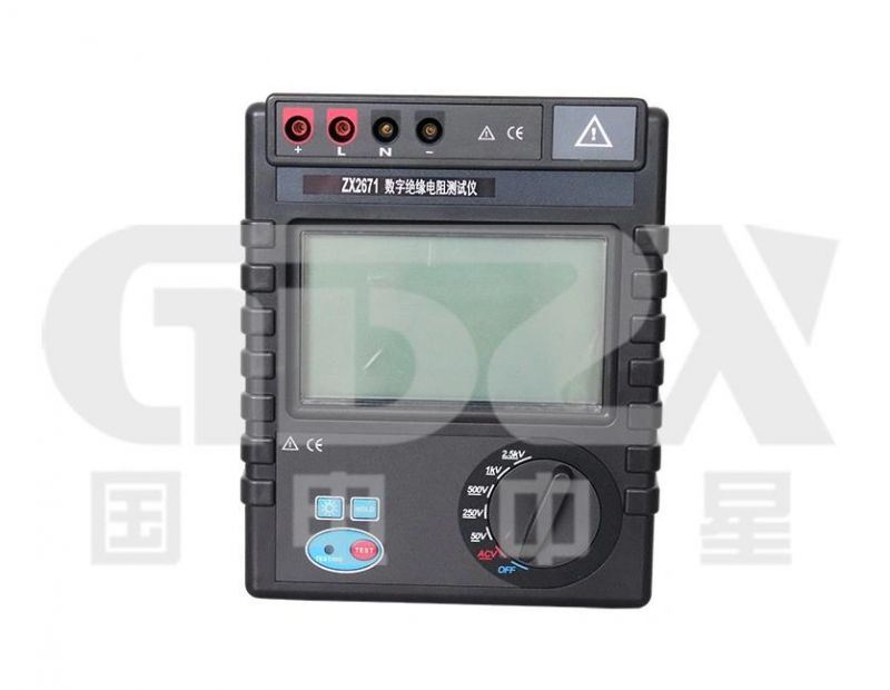 AC/DC 750V Digital Insulation Resistance Tester With Voltage Monitoring