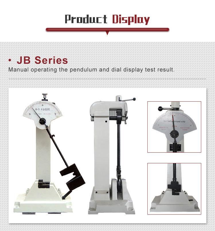 Jb-300 300j 150j Manual Charpy Metal Impact Testing Machine