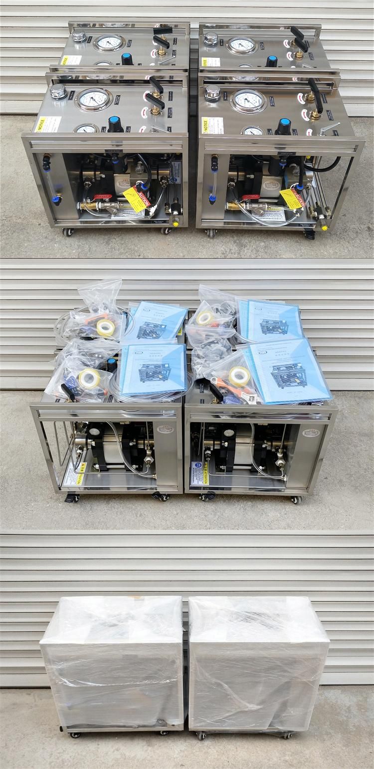 Pneumatic Liquid Pressurized 10-4000bar Output Small Air Hydraulic Test Pump Bench for Hose /Pipe Testing Equipment