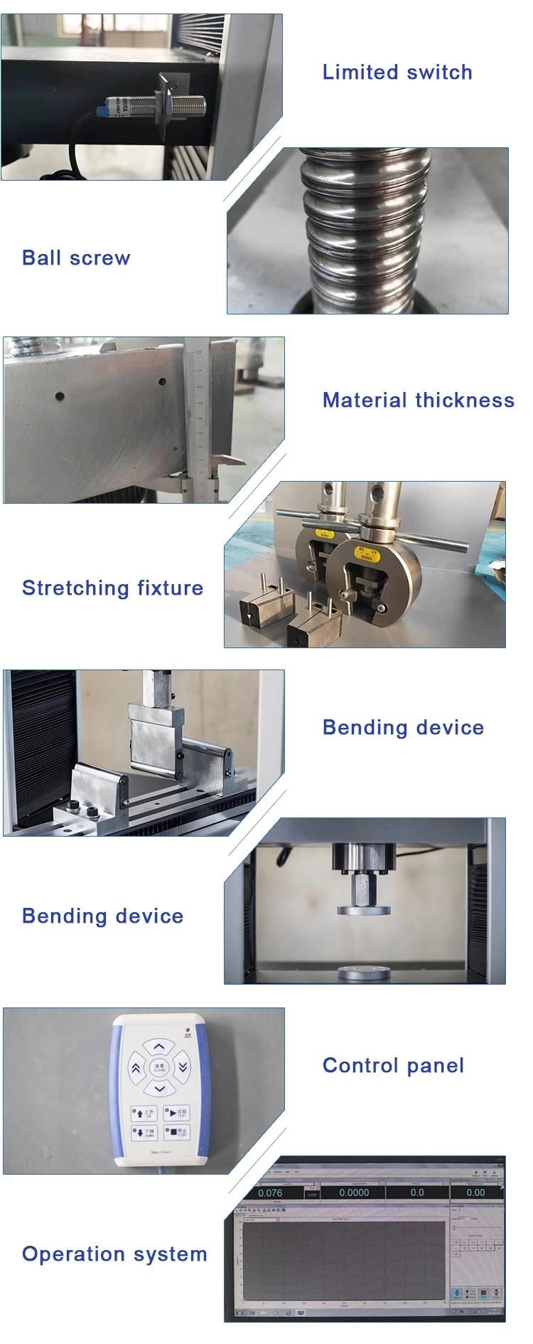 Wds 20kn / 30kn / 50kn / 100kn Rubber Tensile Strength Electronic Universal Testing Machine for Laboratory