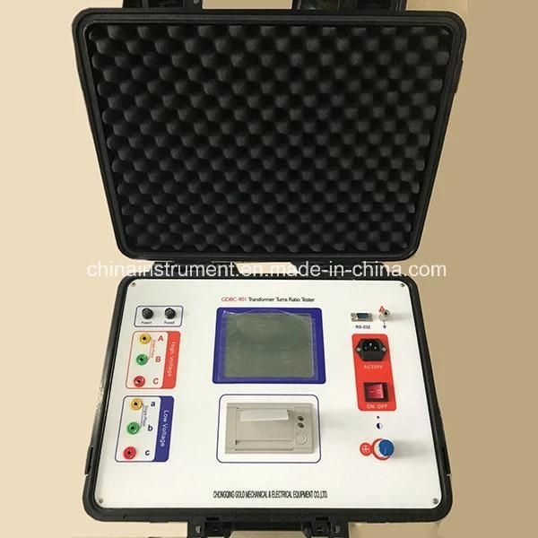 Gdbc-901 High Quality 3 Phase Transformer Turns Ratio Vector Group Tester TTR Tester