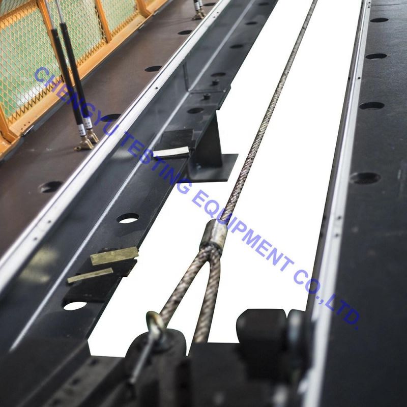 High Strength Chain Belt Horizontal Tensile Testing Bed for Wire Rope Sling with Safety Cover