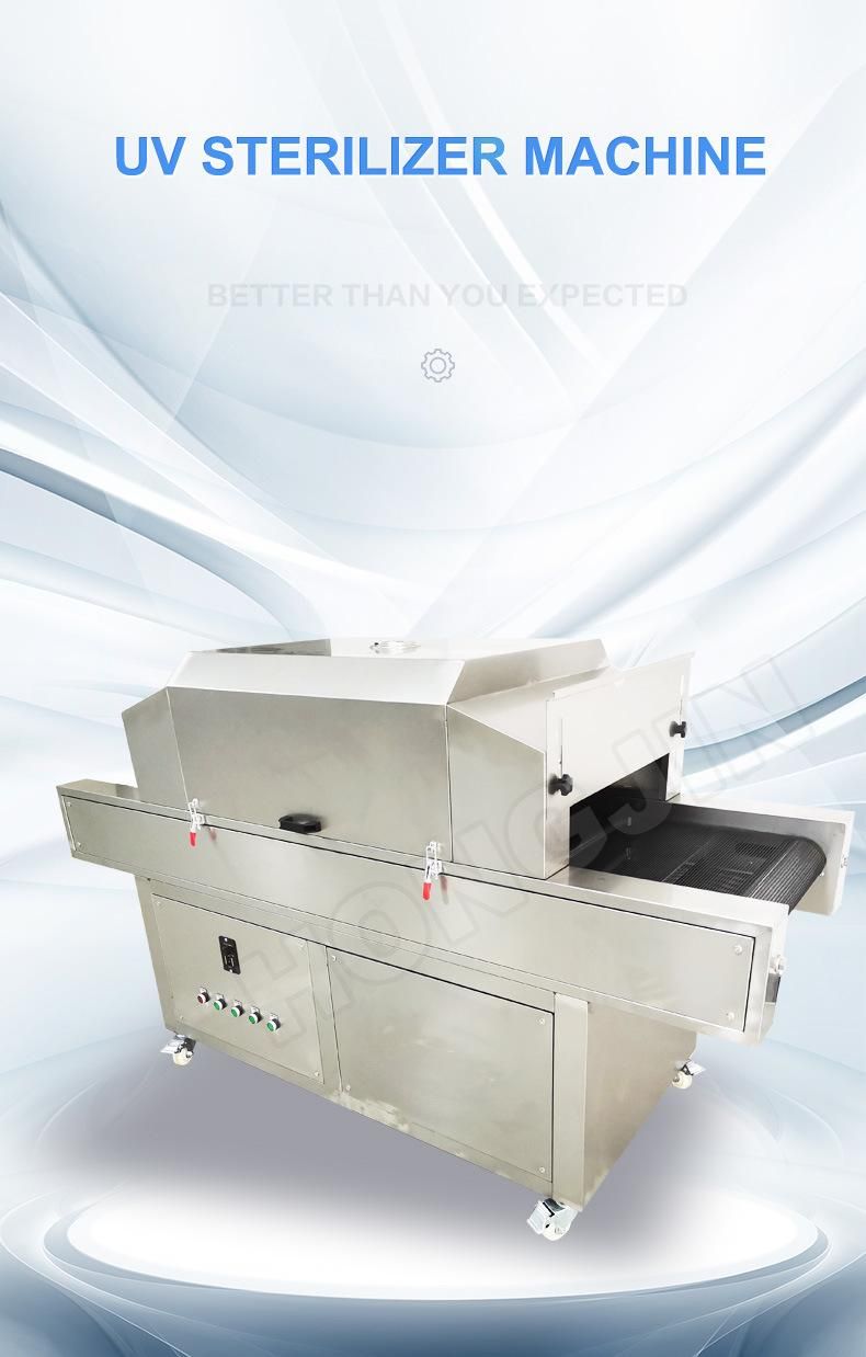 Industrial Tunnel UV Sterilizer Fruit Stainless Disinfection Machine