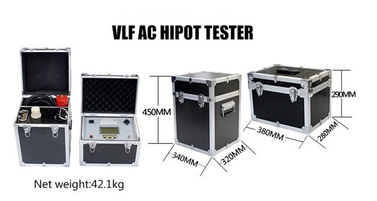 Button Type 0.1Hz AC Vlf High Voltage Hipot Tester for Cable Testing