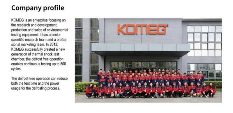 Komeg CE Marking Power Battery High Low Temperature Explosion Proof Test Chamber