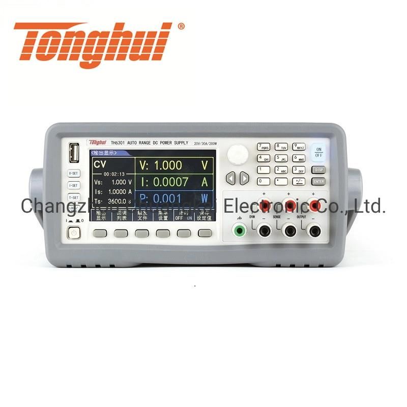Th6301 Wide Range Programmable Linear DC Power Supply with 20V/30A/200W