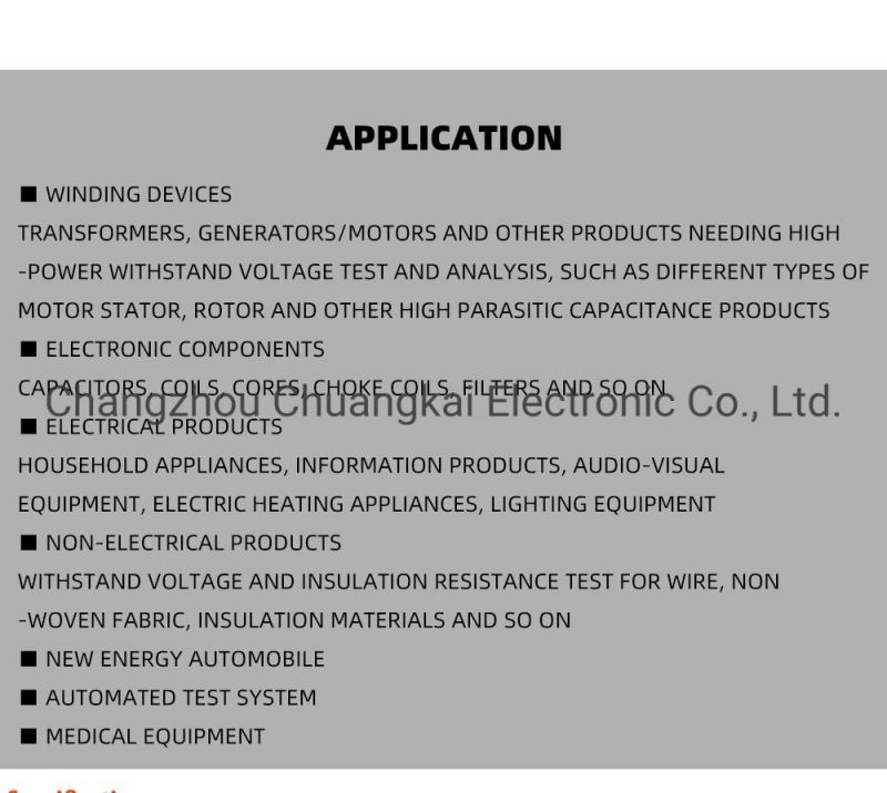 Th9010 Parallel 8-Channel Hipot Tester with AC 0-5000V DC 0-6000V