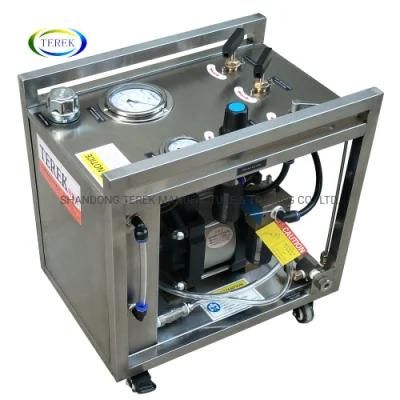 Terek 10-55000psi Pneumatic Air-Driven Liquid Booster Hydraulic Pressure Tester Pump