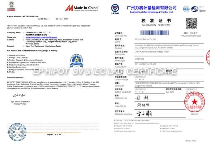 Lightning Impulse Test Machine 0.5kv up to 20kv in Accordance with IEC60947-3