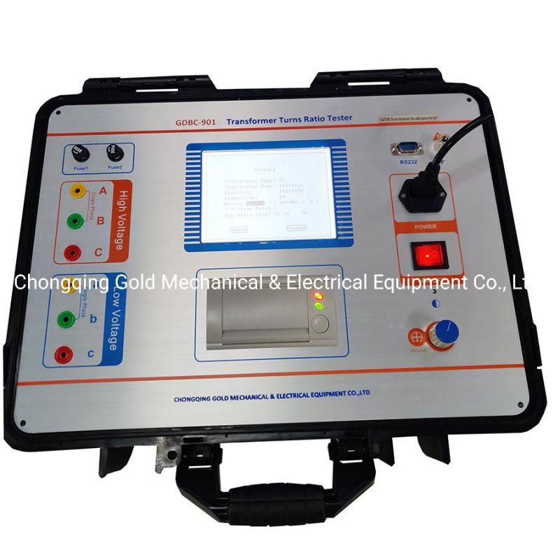 IEC76 IEC60044 Voltage Transformer Turn Ratio Tester Single Phase Transformer Ratio Vector Group Tester