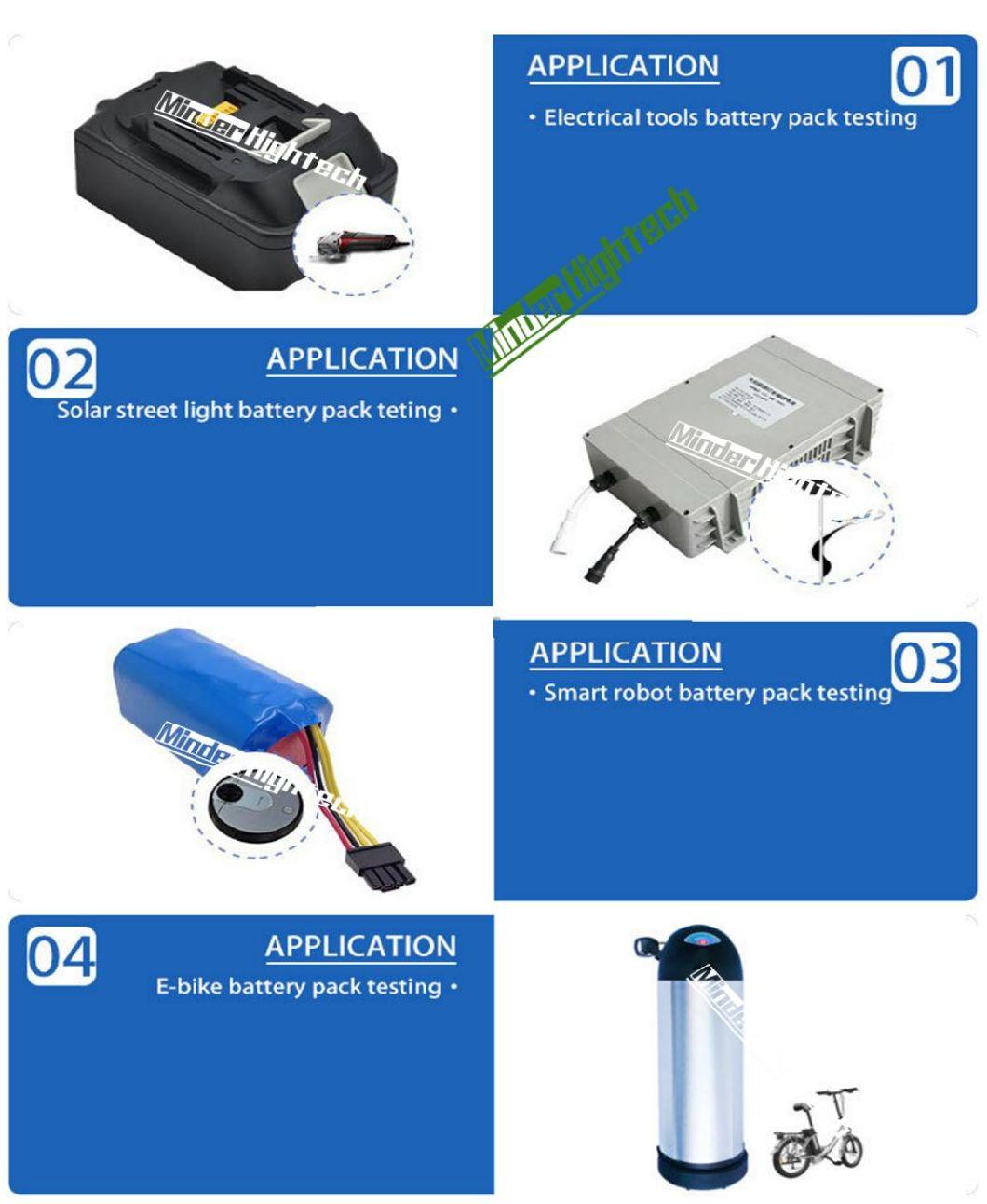 26650 &32650&21700 Battery Pack Testing Tester 110V 300 a for E-Vehicles &E Bike Battery Pack Tester with Printer, Scan