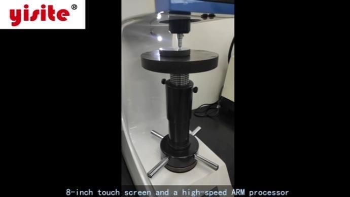 Test Force 150kgf Sample Height 200mm Touch Screen Digital Display Rockwell Hardness Tester with Printer