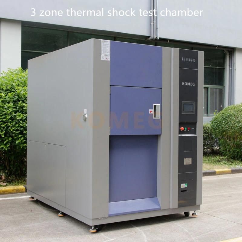 Transitions Between a Hot and Cold Temperature Zones Thermal Shock Test Chambers