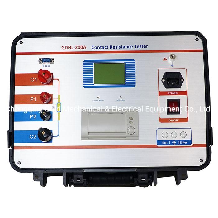 Gdhl-200 High-Voltage Circuit Breaker Contact Resistance Tester