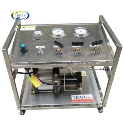 Terek Brand High Quality 100 Bar Output Portable Pneumatic Driven Gas Booster Unit for Gases Transferring